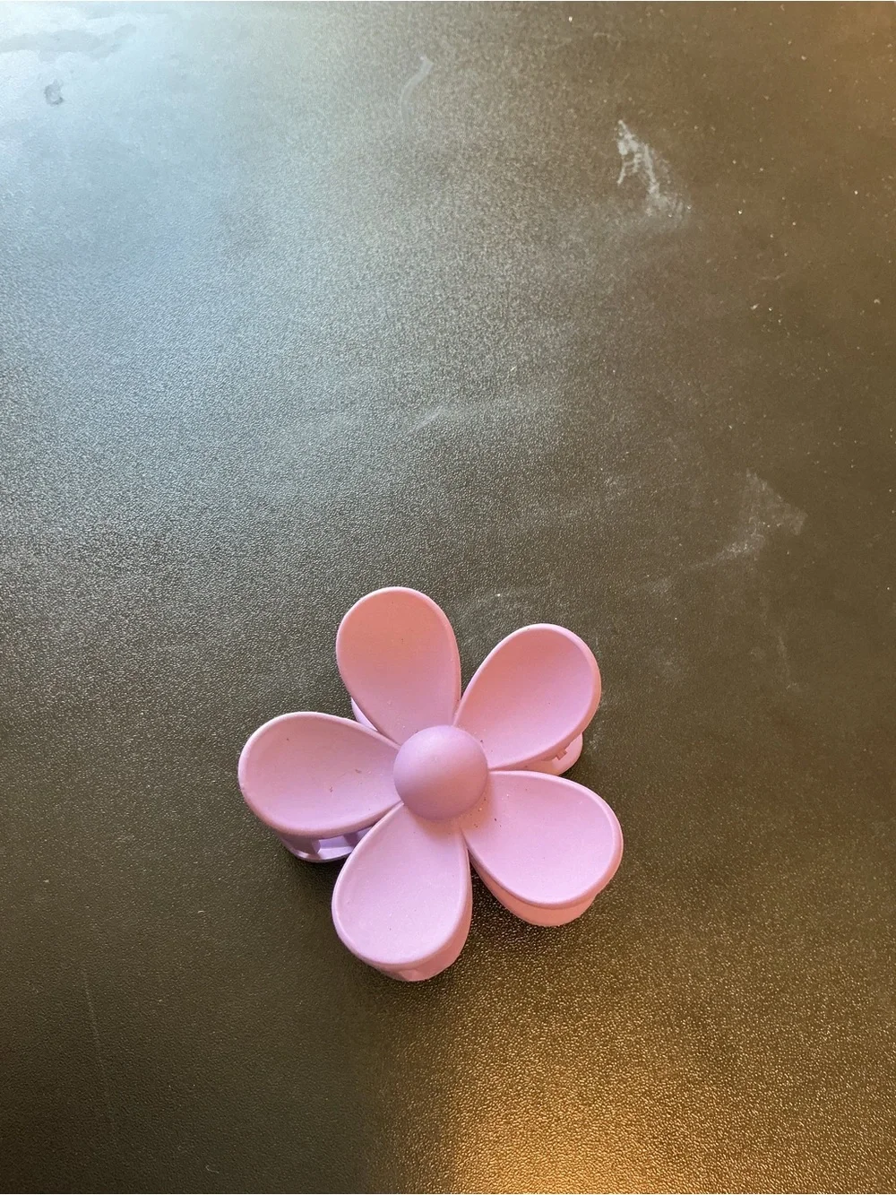 Purple Flower Hair Clip